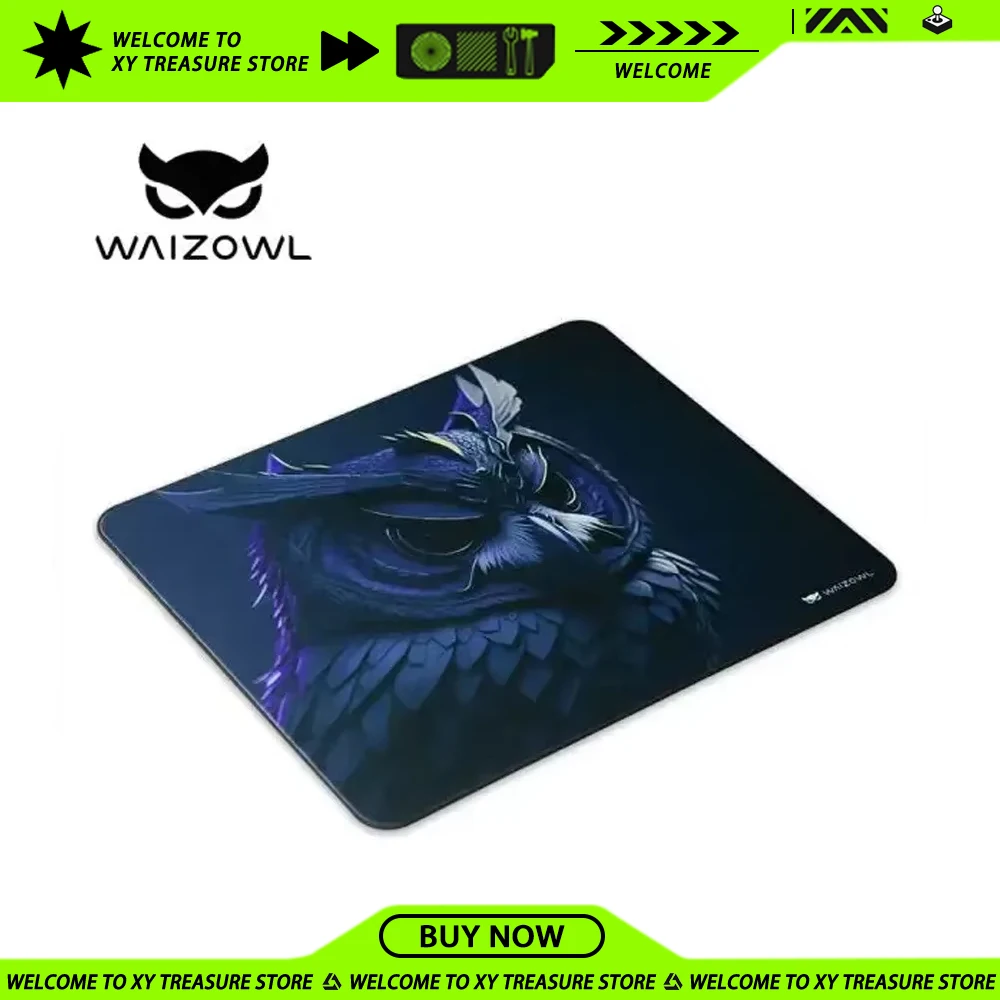 WAIZOWL Fukurou E-sports Mousepad Waterproof 490*420*3.5mm Non-slip Gaming Mouse Pad Computer Table Accessory Customize Gifts