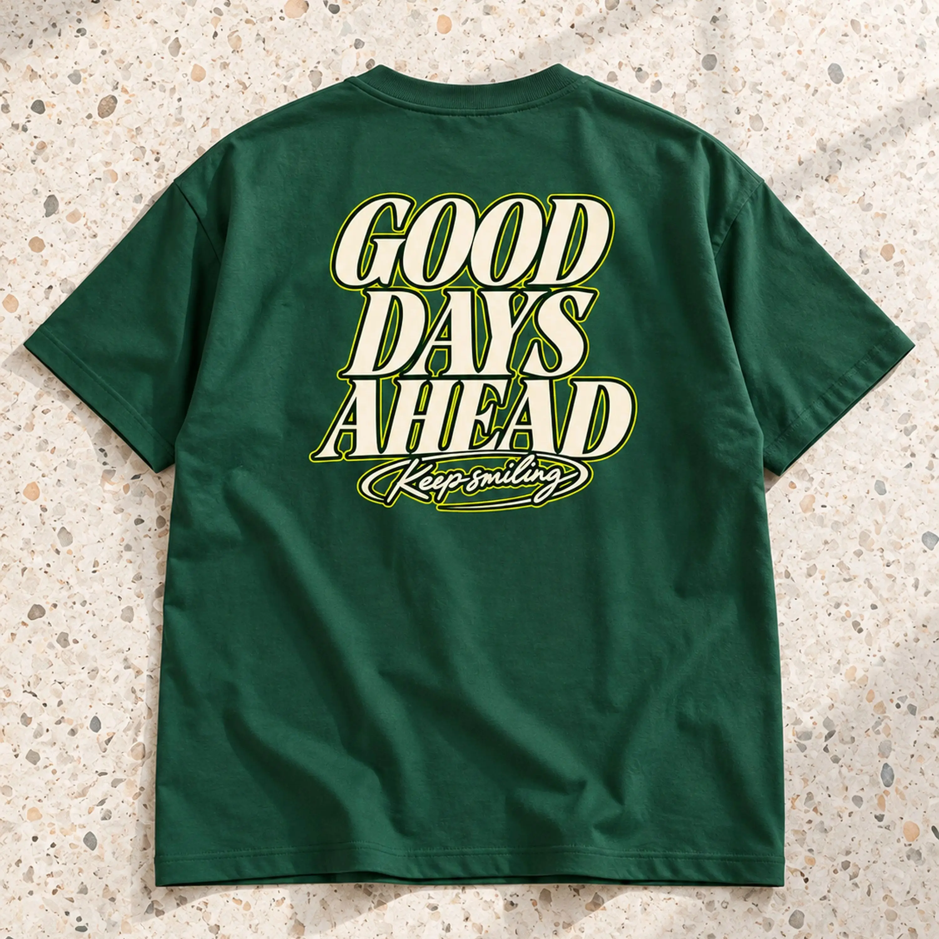 Good Days Ahead Retro Typography T-Shirt