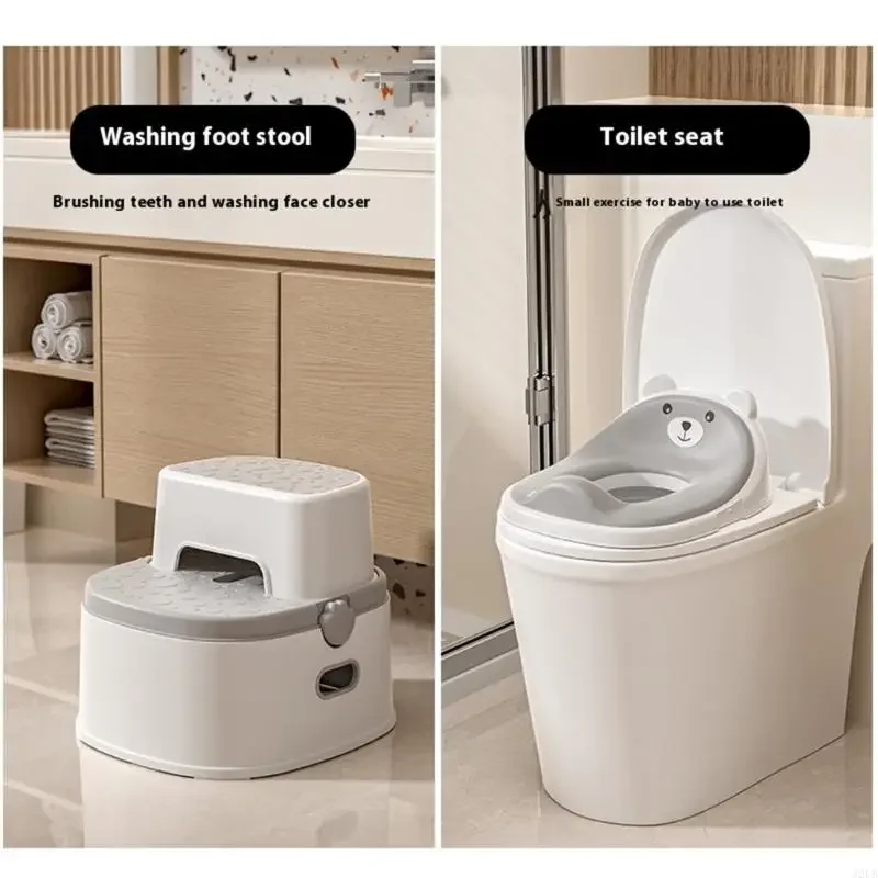 

Toddler Training Toilet 3 Stage Transitional Design Ergonomic Space Saving Structure 15UB