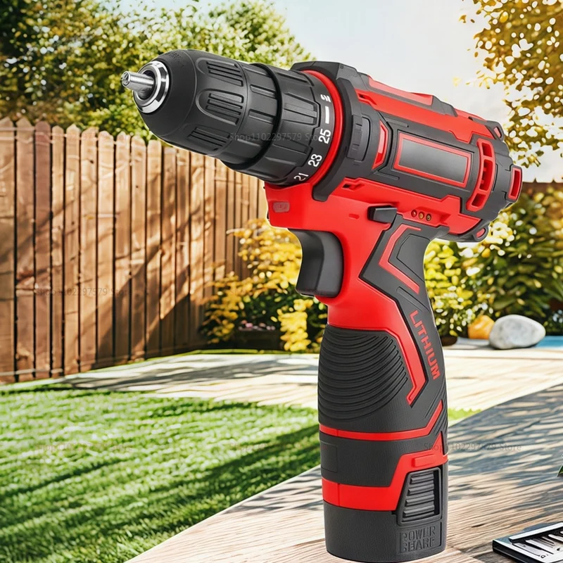 Screwdriver Mini Wireless Powe Cordless Drill Electric  Household electric drill Driver DC Lithium-Ion Battery