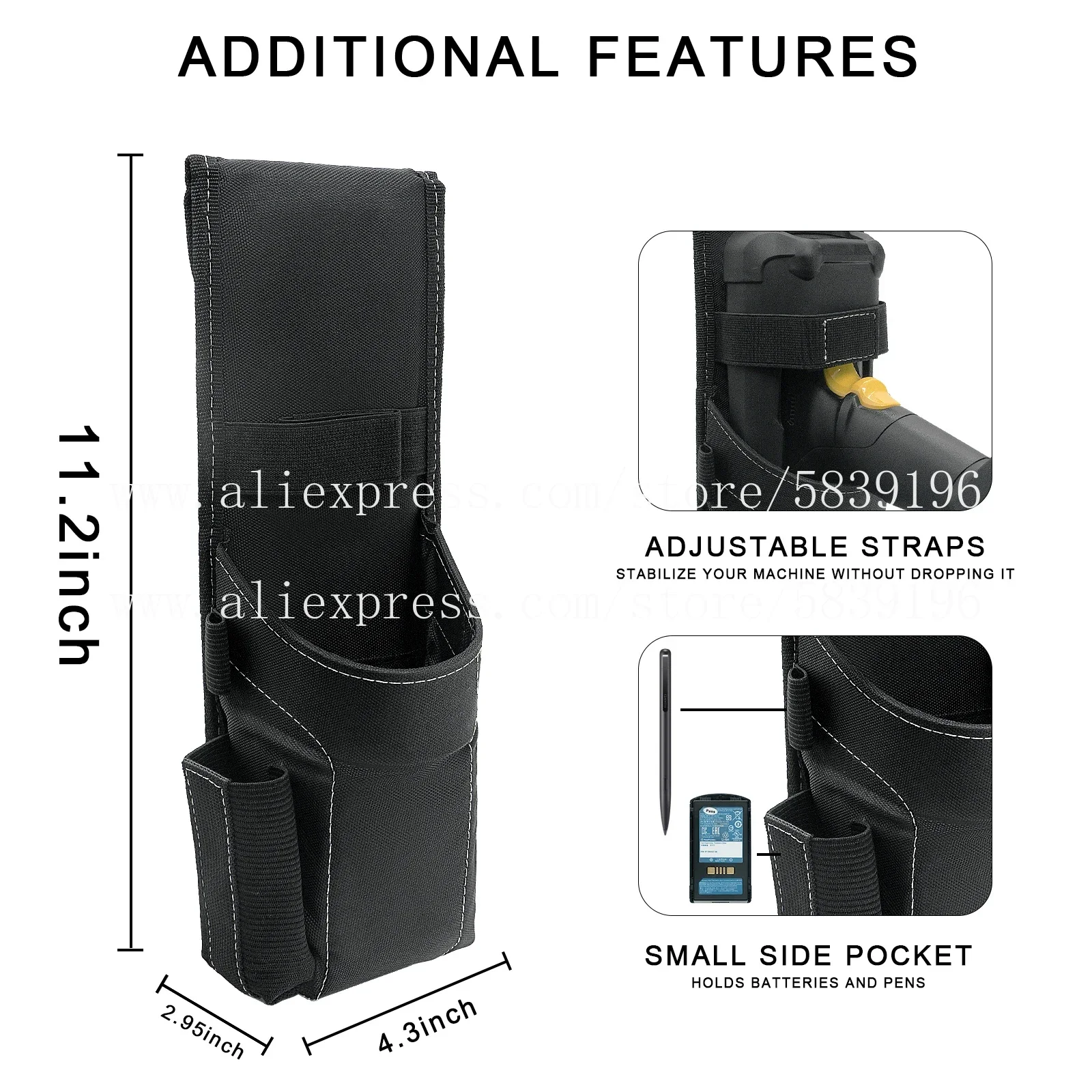 

60pcs Shoulder Holster Storage Bag For Zebra Honeywell Intermec Barcode Scanner