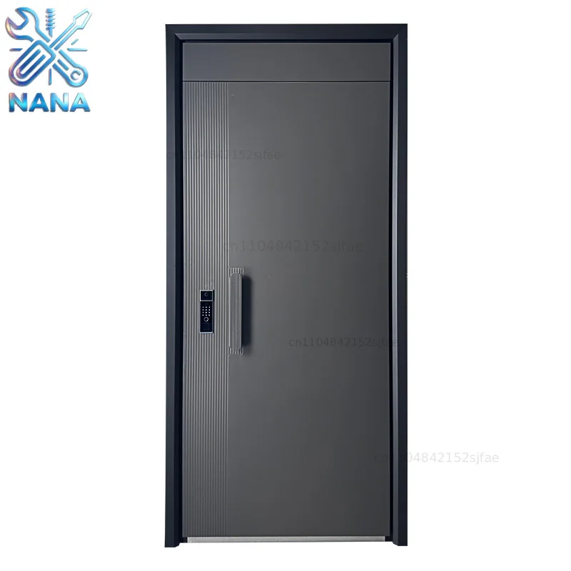 Grade A anti-theft doors, home entrance doors, cast aluminum handles, zinc alloy apartment entrance doors, single doors