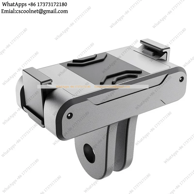 M05K Aluminum Alloy Frame Case for DJI Osmo Action 3, Vertical Shooting Dual Cold Shoe Mount Protective Shell Accessory