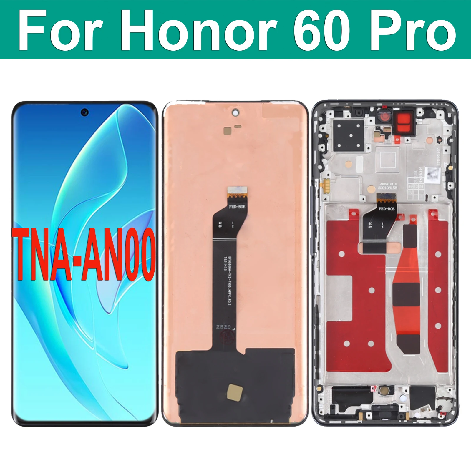 

For Huawei Honor 60 Pro TNA-AN00 LCD Display Touch Screen Digitizer Assembly