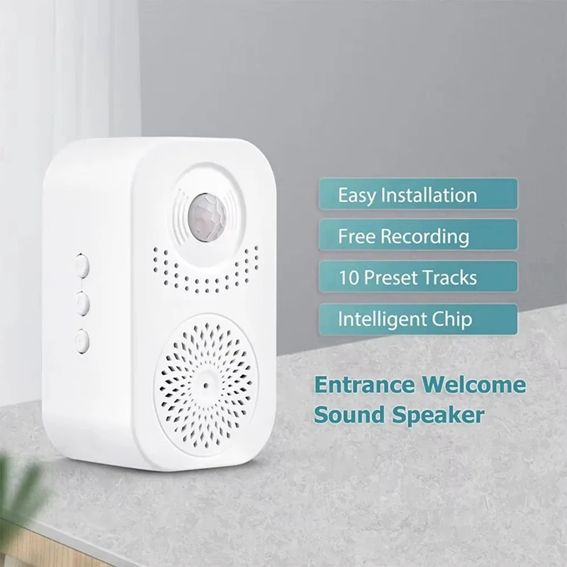 Talking ยินดีต้อนรับ Doorbell Motion Sensor Store Entrance สมาร์ท Doorbell Commercial Access ALARM Home Outdoor Doorbell-AT64