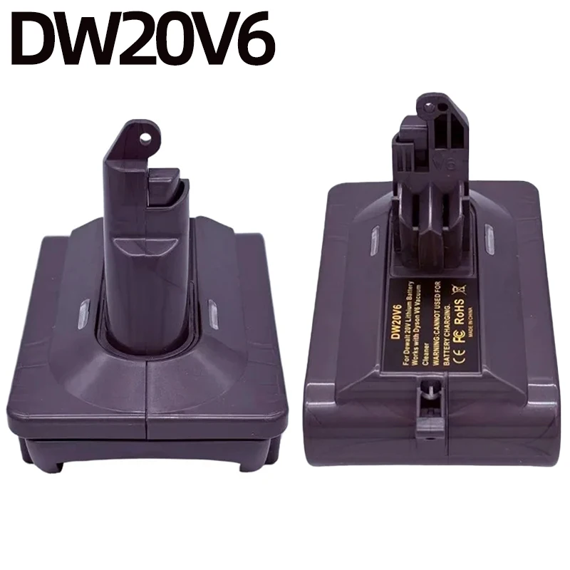 DW20V6 Battery Adapter Converter Designed for DW 20V Lithium-ion Batteries To Be Used with For Dyson V6 Series Animal Vacuums