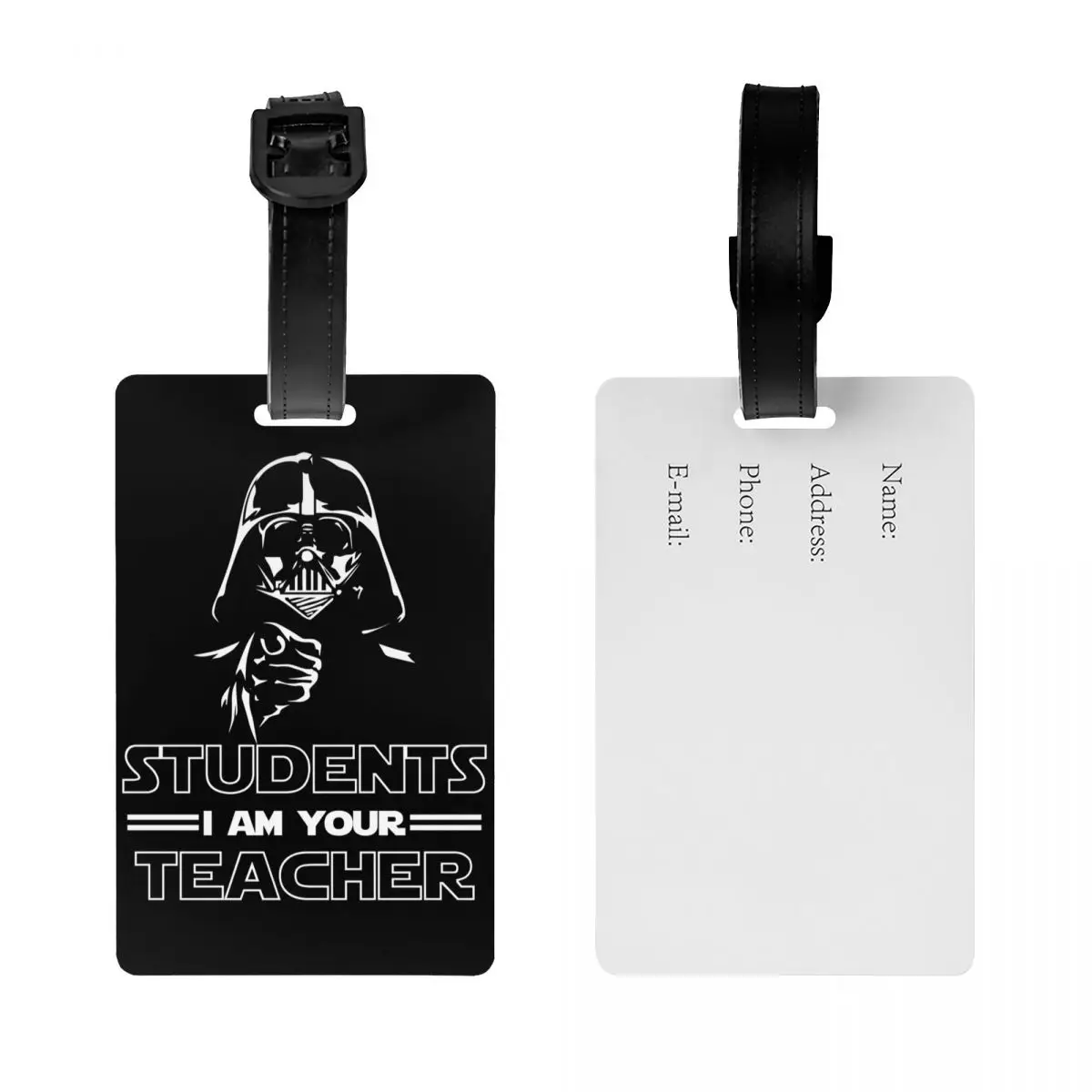 Custom Fashion Math Luggage Tag Students I Am Your Teacher Suitcase Baggage Privacy Cover ID Label