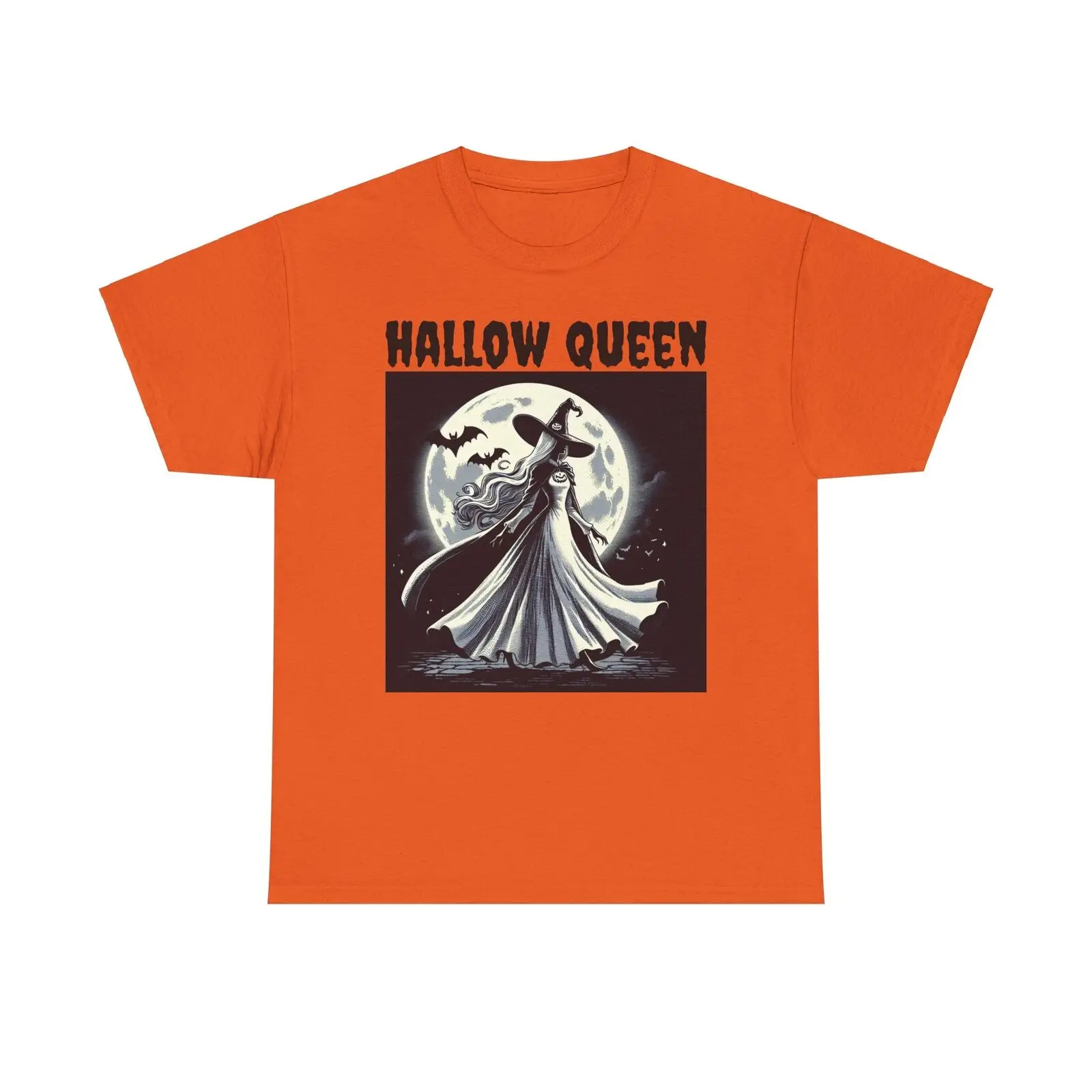 Hallow Queen Tee, Halloween Shirt, Spooky Fun T-Shirt, Unisex Cotton Top