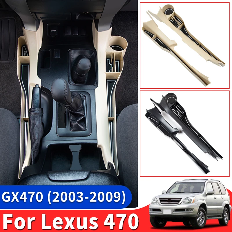 

Cup Holder Seat Gap Storage Box for Toyota Land Cruise Prado 120 Lc120 Fj120 2009-2003 Gearbox Upgraded Internal Accessories