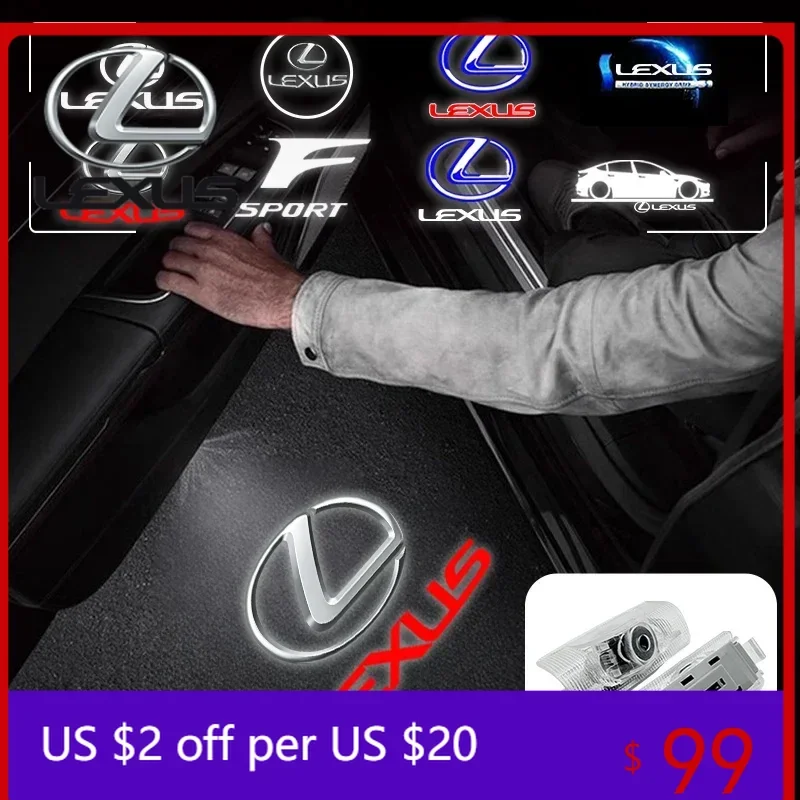 

Interior Mouldings LED Car Door Welcome Logo Lights Courtesy Ghost Shadow Projector Lamp For Lexus ES200 ES250 ES260 ES300 ES350
