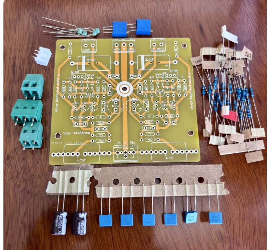 4-channel front-end mixing board with fever separation, semi-finished front-end board, spare parts, PCB motherboard