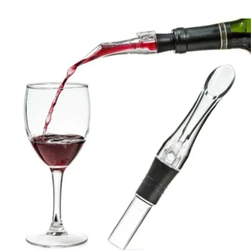 Acrylic Red Wine Aerator Pourer Bottle Decanter Cap Spout Stopper Mouth Dispenser Household Kitchen Bar Tool