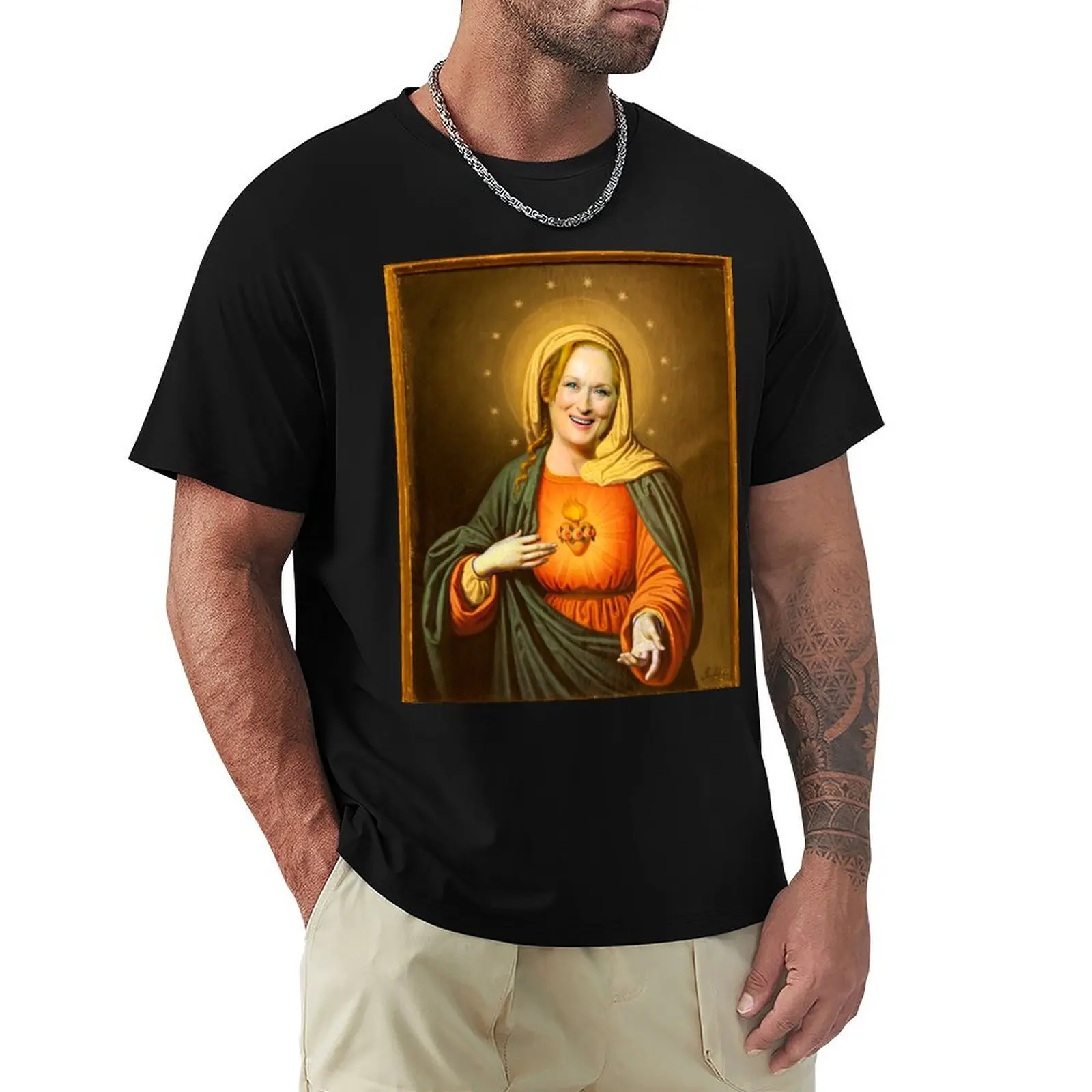 Saint Meryl Streep T-Shirt Lightweight Gym Training T-Shirt
