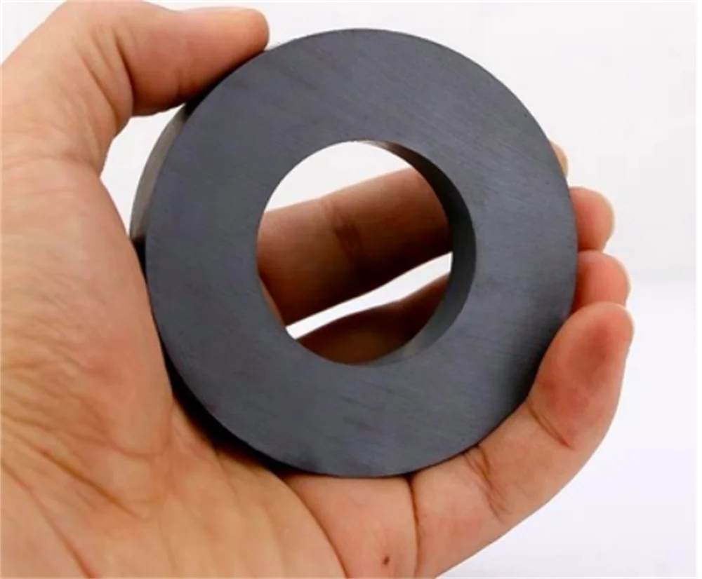 2PCS Ferrite Magnet 80*15 Hole 41 Strong Y30 Ring MAGNET 80x15 Black Round Powerful Magnets 80x15-41