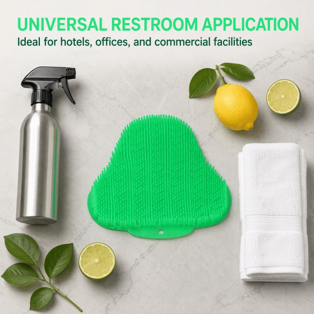 10 Pack Triangle Shape Urinal Filter Screen Splashproof Deodorizer Urinal Splash Mat Green Fresh Scent Urinal Deodorizer Pad