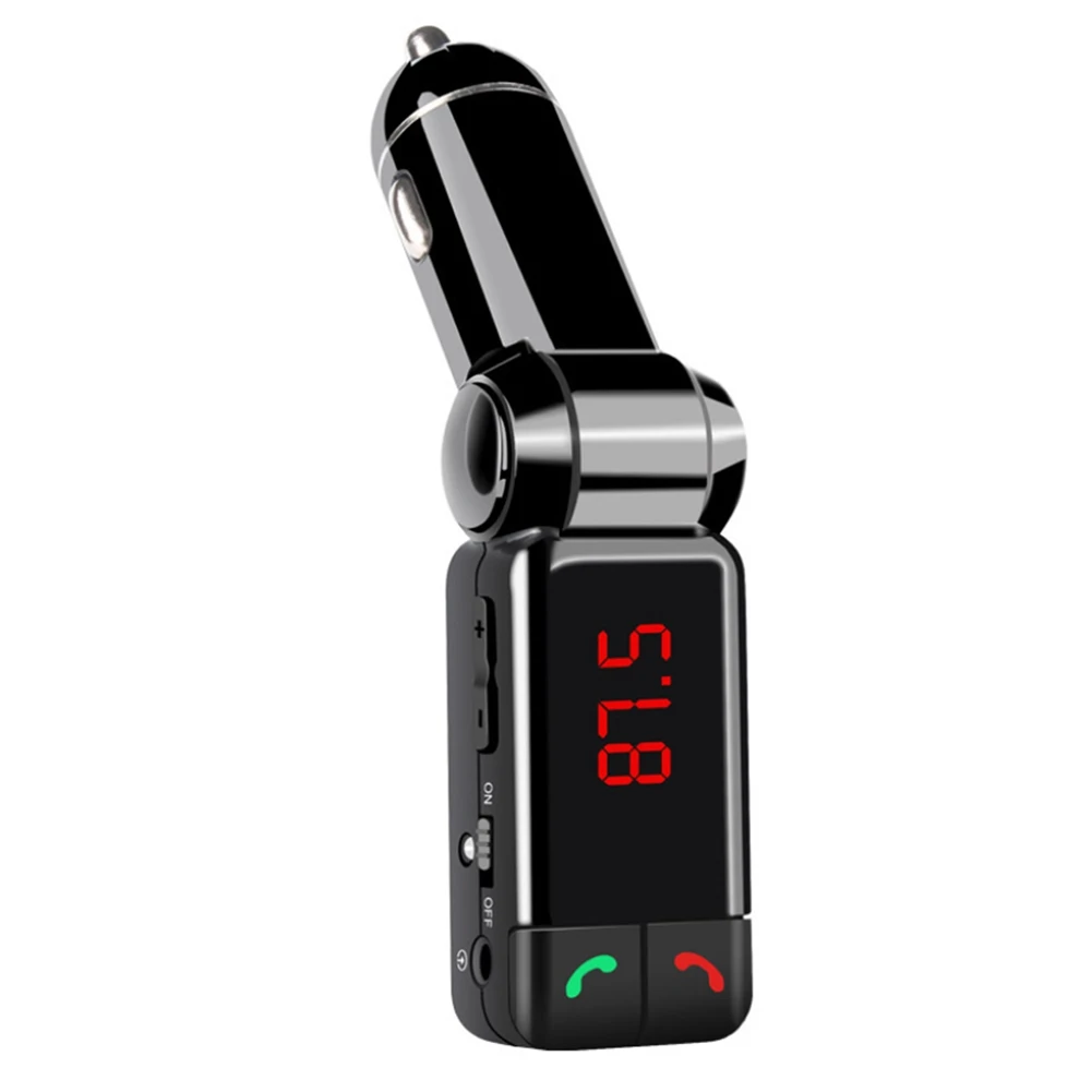 

BC06 Car Mp3 Player Bluetooth Music Receiver Adapter Handsfree FM Transmitter with LCD Display Dual USB Car Charger