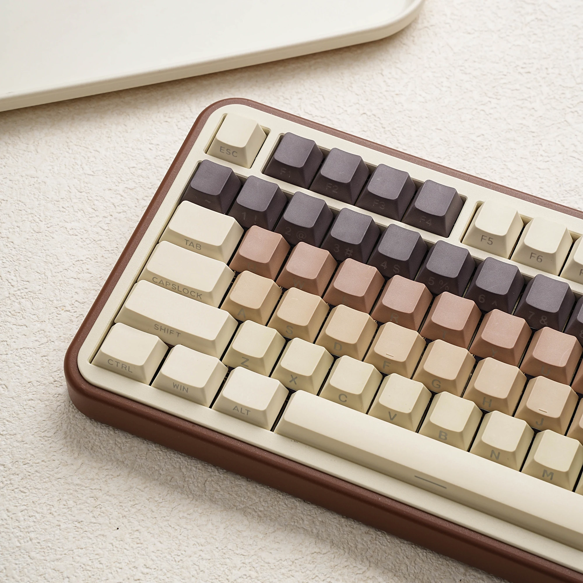JCM Coffee Keycap Dye-Sub Side lighting Cherry Profile German/Korean/Spanish/French/Japanese/Arabic/Ru For Mechanical Keyboard - view 5