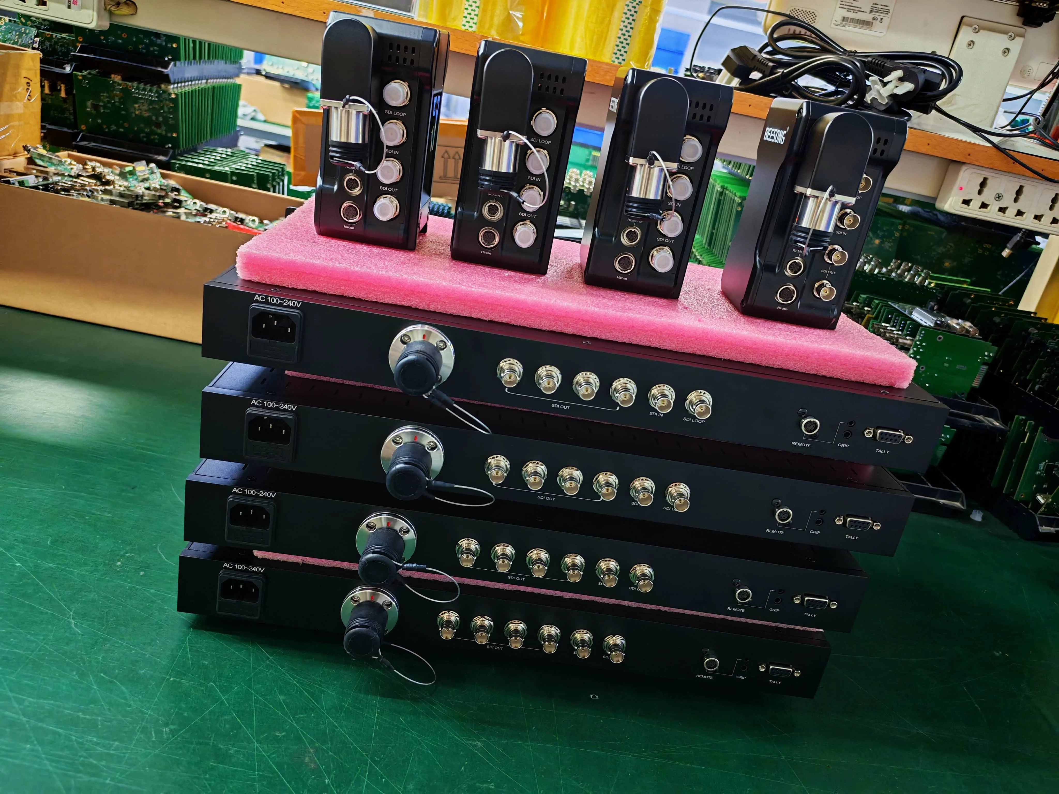 SMPTE Fiber Camera Control System With 12G SDI Video for FX6/FX9