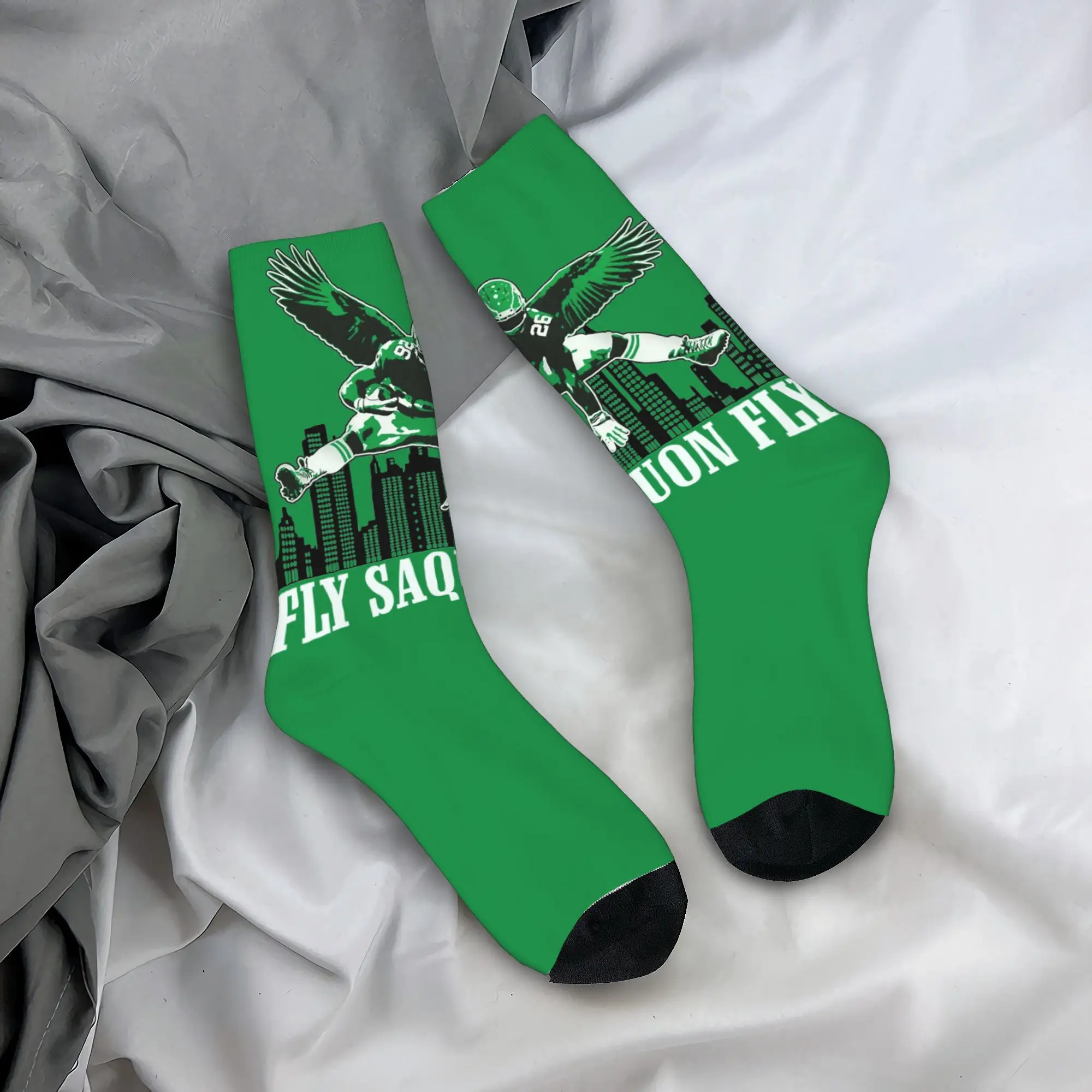 Fly Saquon Fly Eagles-Barkley  Socks Merch For Men Women Football Iconic Moment Gift Soccer Socks Cute Best Gift Idea