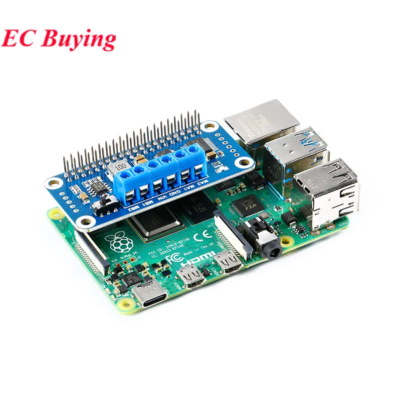 Motor Driver Board Module Shield Expansion Board HAT TB6612FNG PCA9685 I2C IIC Interface for Raspberry Pi 4th Generation 3B 3b+