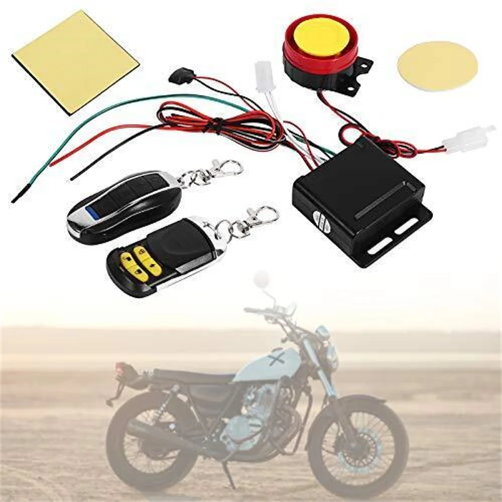 12V Motorcycle BikeSecurity Alarm System Anti-theft Scooter Smart Alarm Remote Control Key Motorcycle Speaker Car Accessories