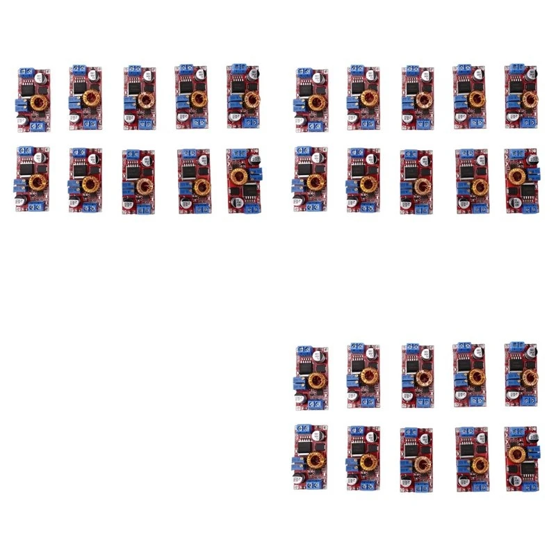 【A17Z】30Pcs 5A DC To DC Lithium Battery Step Down Charging Board Led Power Converter Lithium Charger Step Down Module XL4015