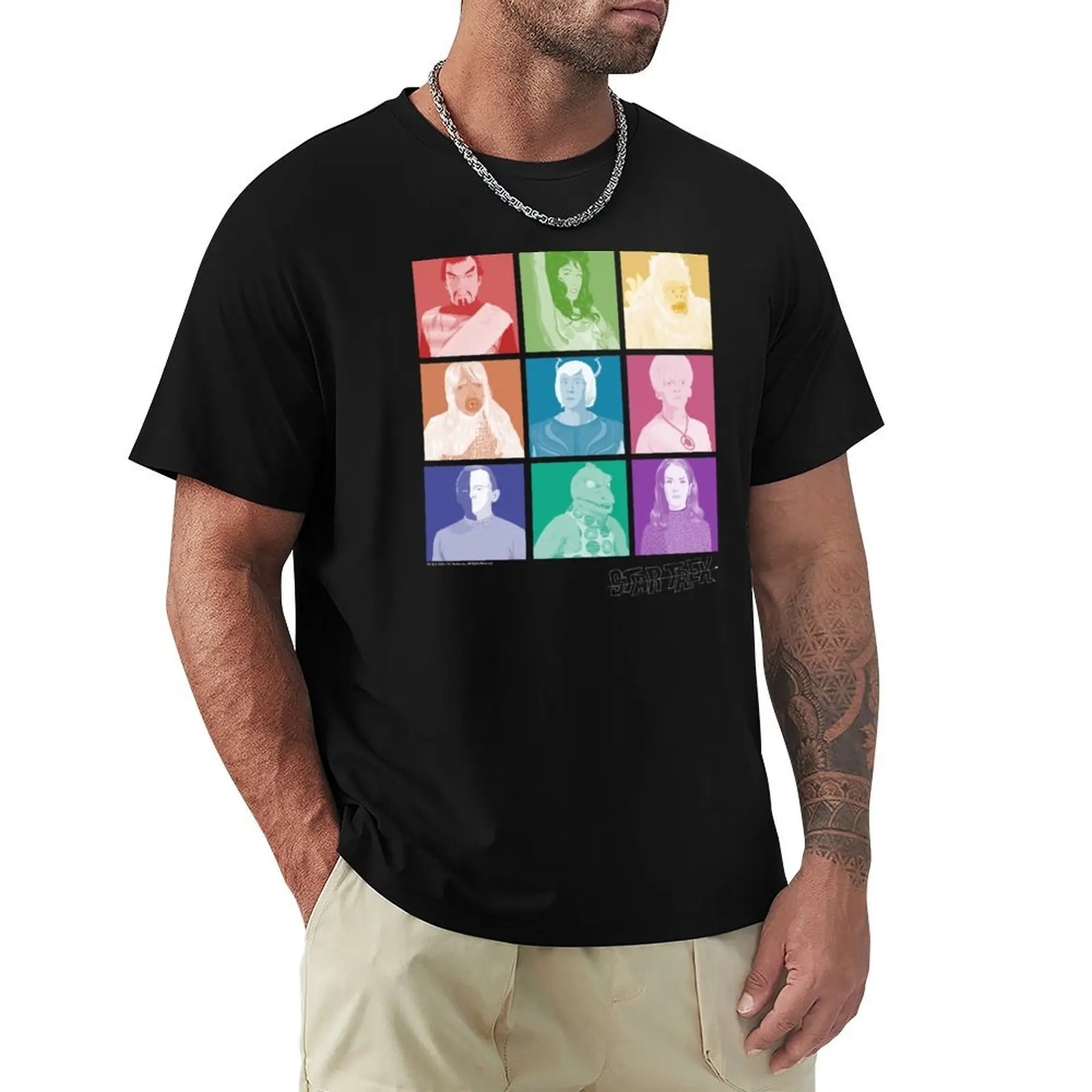 Star Trek: The Original Series Aliens Of The Final Frontier Pop Art T-Shirt g man t shirts for men T-Shirt