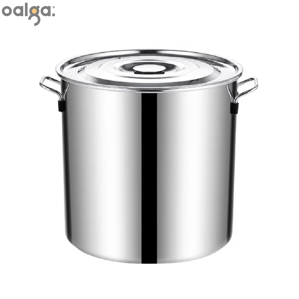 

304 Stainless Steel Bucket Covered Soup Pot Thickened Commercial Barrel Covered Pots Commercial Soup Barrel Soup Stock Pots