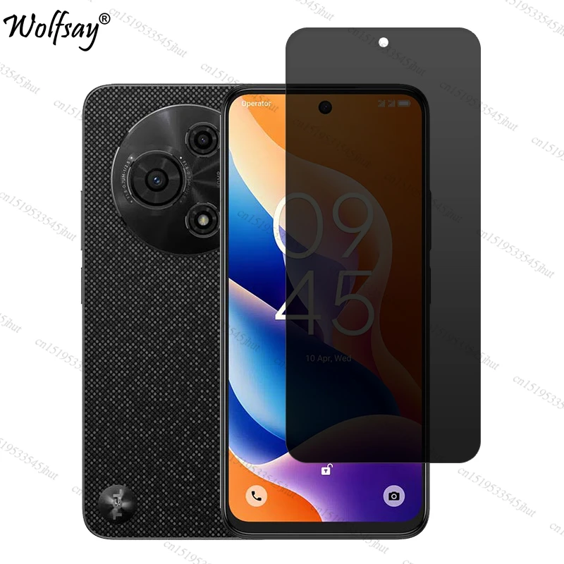 Anti-Spy Tempered Glass For TCL 605 Privacy Screen Protector TCL 605 Full Cover Anti-Spy Screen Glass For TCL 605 Glass 6.7 inch