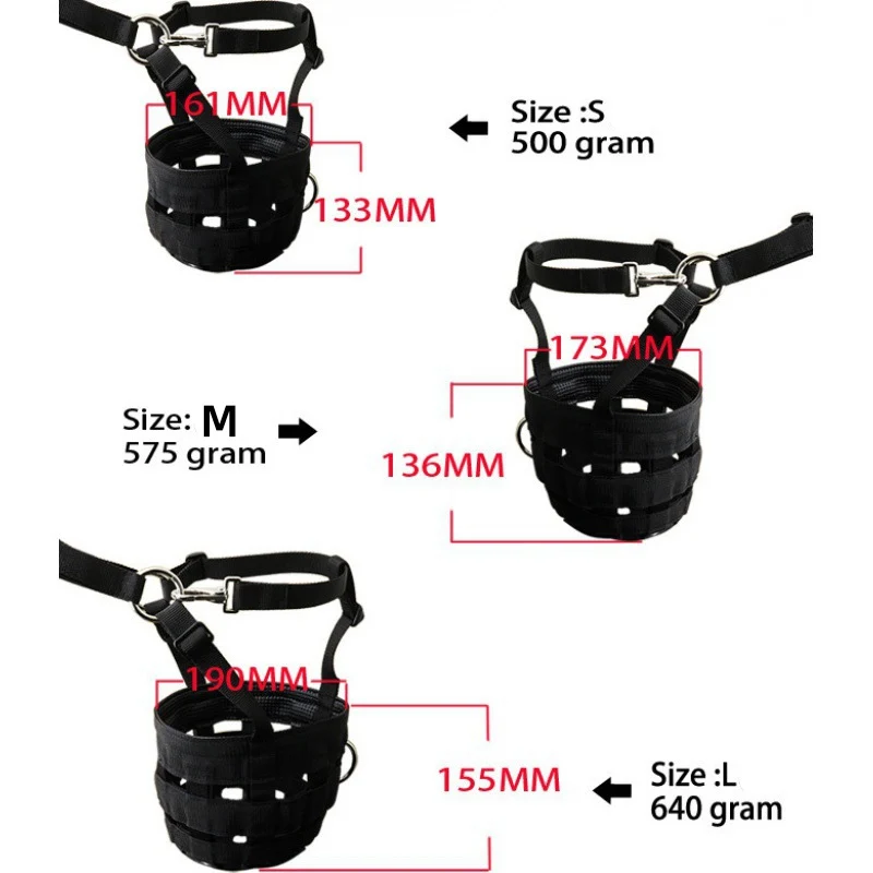 Pferde-Maulkorb, Anti-Beiß-Pferdemüsse, Pferdemund-Abdeckung, weiches PP-Gummi-Material, Löcher, Anti-Beißen für Reitsport