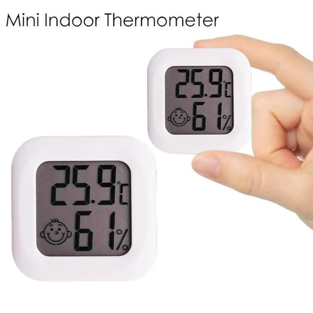 

LCD Electronic Digital Display Temperature Humidity Meter Indoor Outdoor Thermometer Hygrometer Weather Station Clock