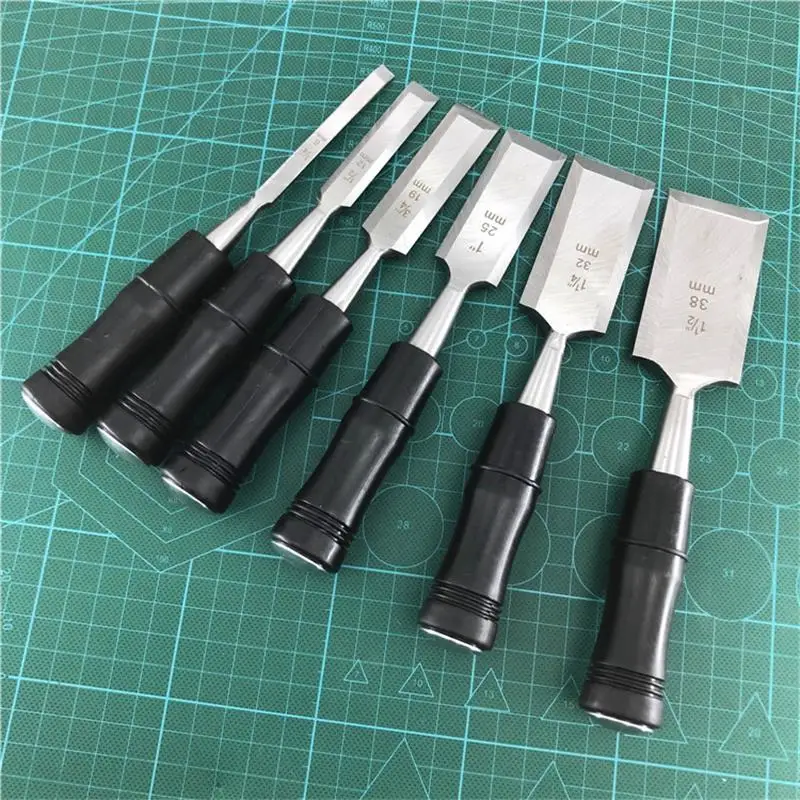 

Woodworking chisel steel chisel wood chisel flat shovel flat shovel wood handle flat chisel high carbon steel chisel