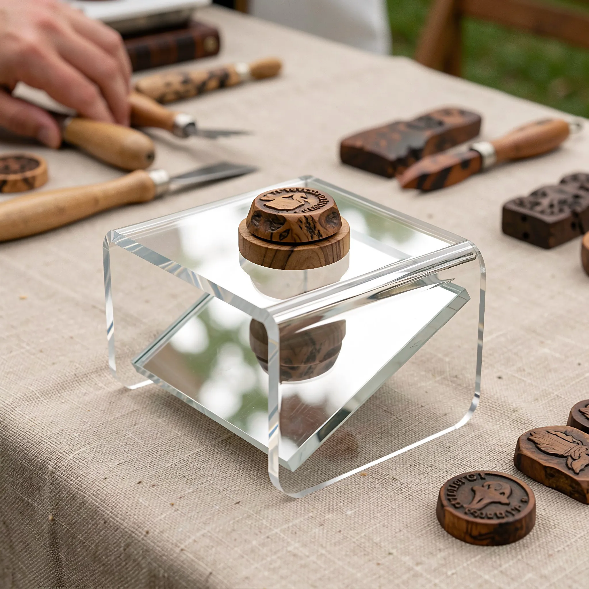 Mirror Acrylic Risers 3.2x2.6