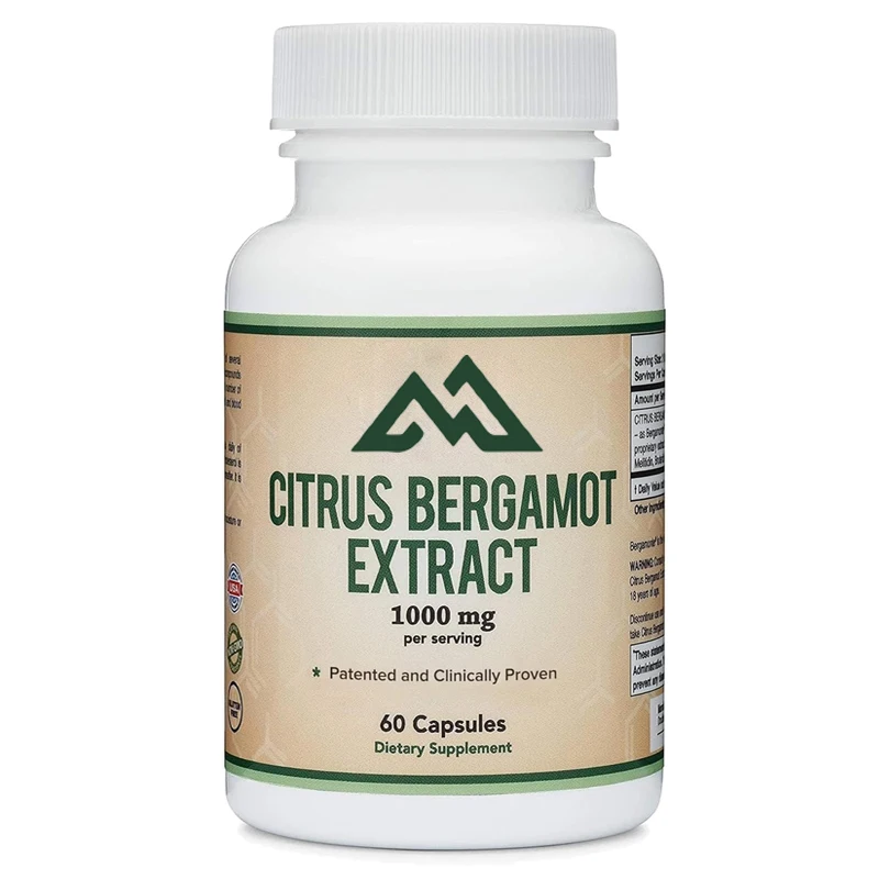 Citrus bergamot supplement bergamot extract -1000 milligrams (60 vegetarian capsules)