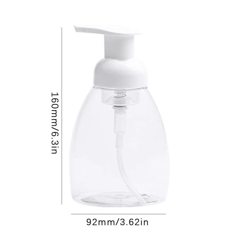 Bottiglia di plastica da 300ml pompa di schiuma bottiglia di pulizia bottiglia disinfettante per le mani Dispenser di Shampoo bottiglia di sapone liquido