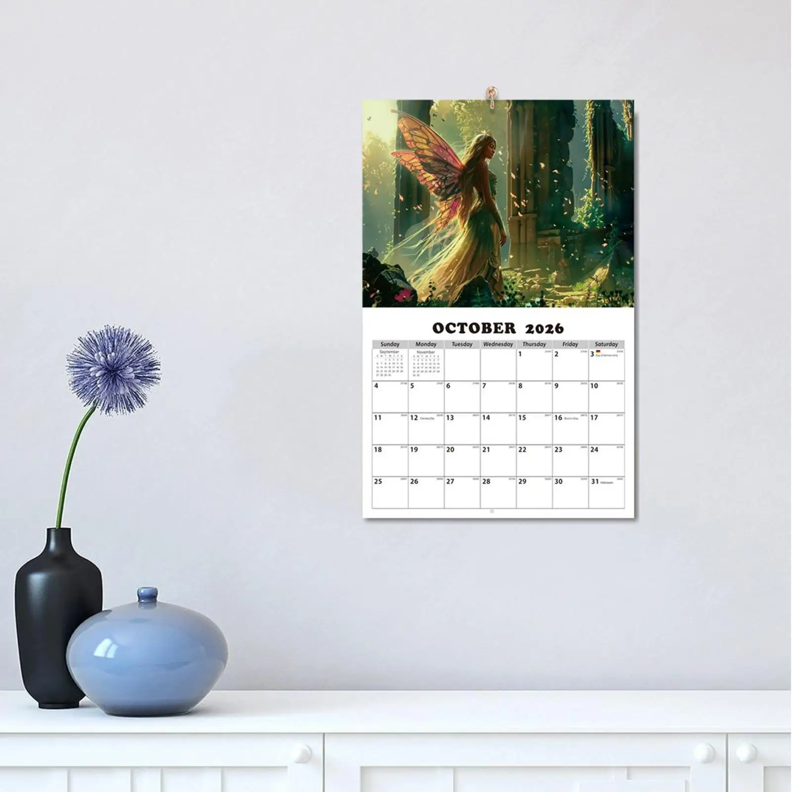 

Fairy Wall Calendar 2026 Enchanting Fairy Princess Calendar 2026 Home Fantasy Art Daily Planner Organizer Decor For Kitchen