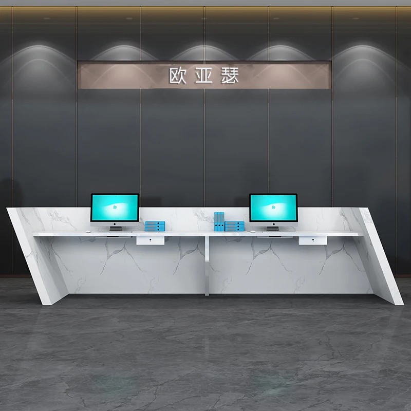 Welcome Luxury Reception Desks Commericial Counter Service Modern Reception Desks Design Reception Scrivania Office Furniture