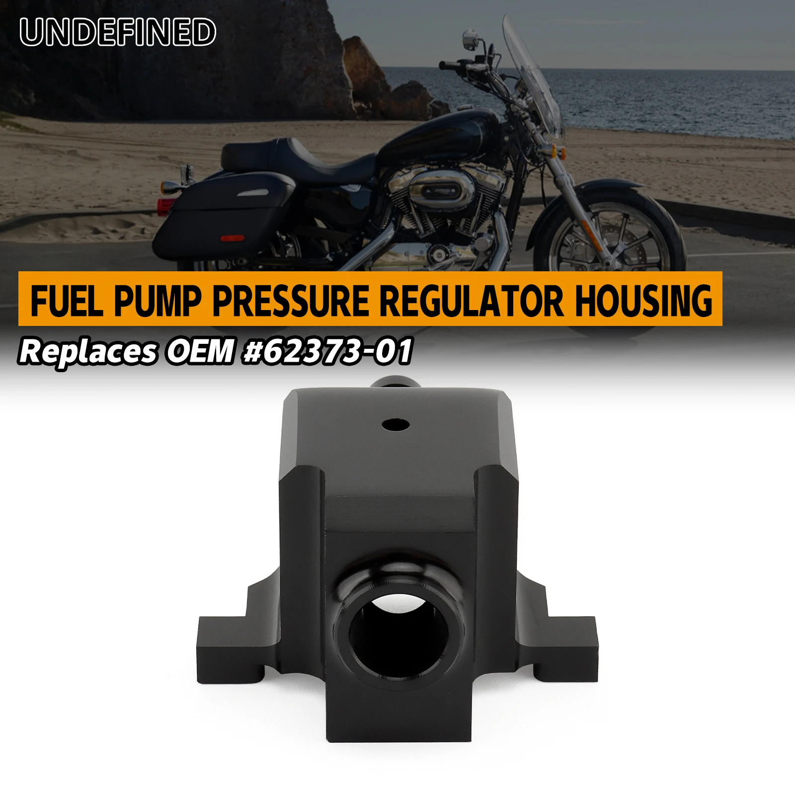 

Motorcycle Aluminum Fuel Pump Pressure Regulator Housing For Harley Softail Fat Boy 2001-2007 Touring Road King Glide 2002-2007