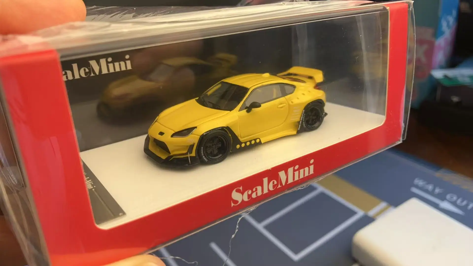 

ScaleMini 1/64 Rocket Bunny GR86 Yellow Resin JDM Model Car Collection Limited Edition
