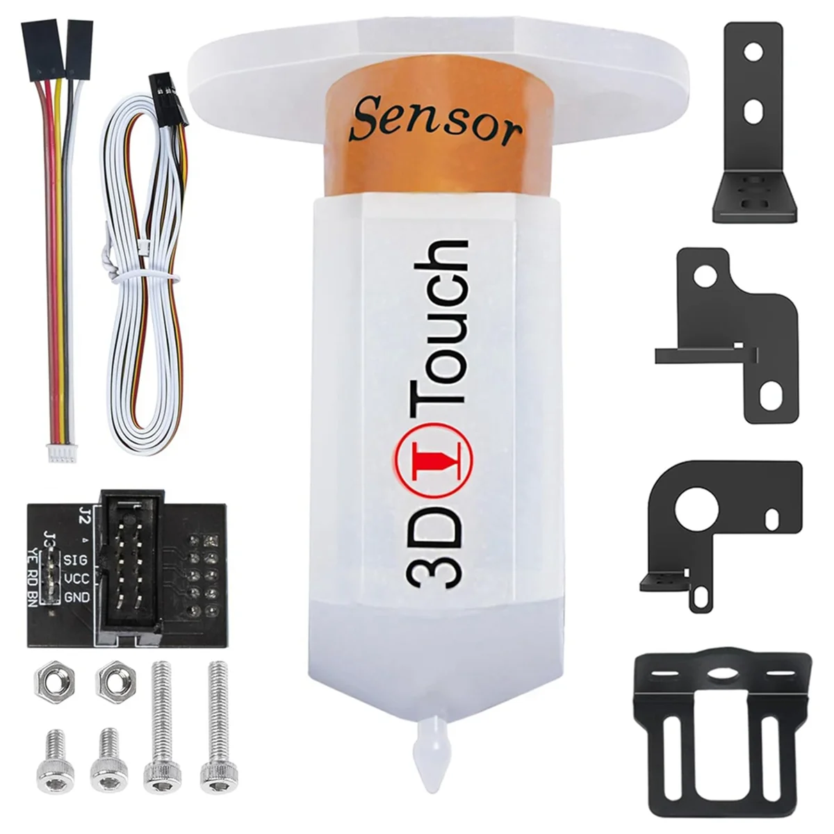 Sensor de Nivelación Automática de Cama BL-Touch V3.2 con 4 Soportes, Kit BL-Touch para Placa Base de 8 o 32 Bits XT