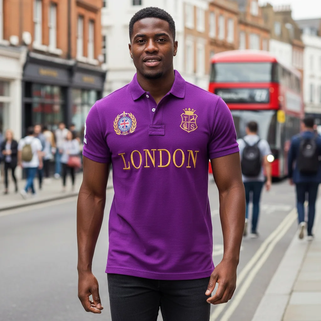 Summer Clothing London - Polo Classiche da Uomo LONDON a