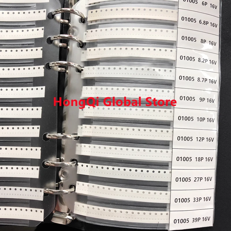 01005 SMD Resistor Pack 0r Ceramic Capacitive Package GRM0225 High Frequency Inductance Lqp Sample Book Element Bag