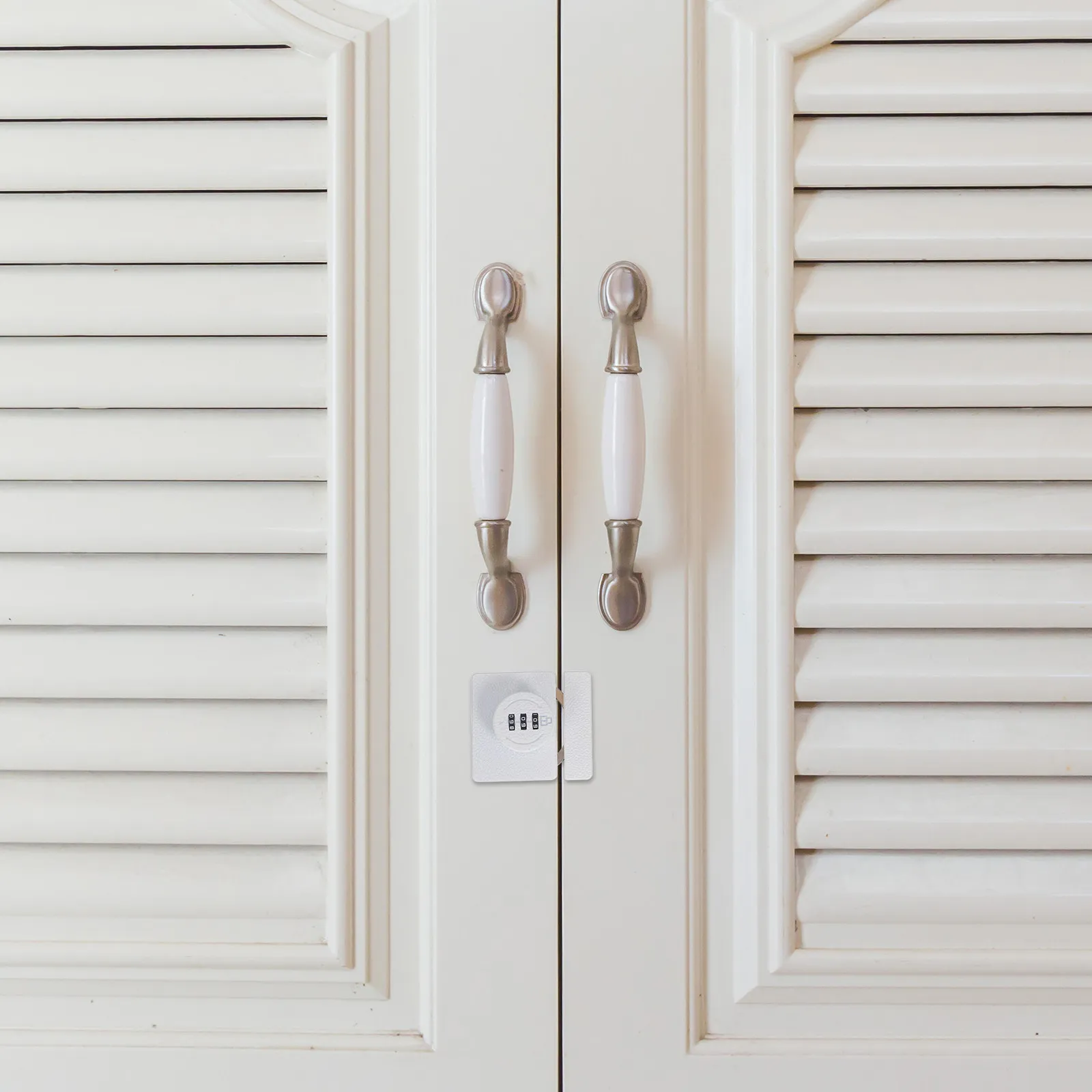 Bifold Door Cabinet Lock Keyless Mechanical Combination Password Lock Zinc Alloy for Wardrobe Cupboard Closet Pantry Sliding