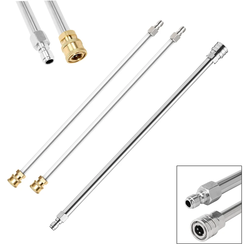 Pressure Washer Wand Stainless Steel and Brass Body and Fitting with 1/4\