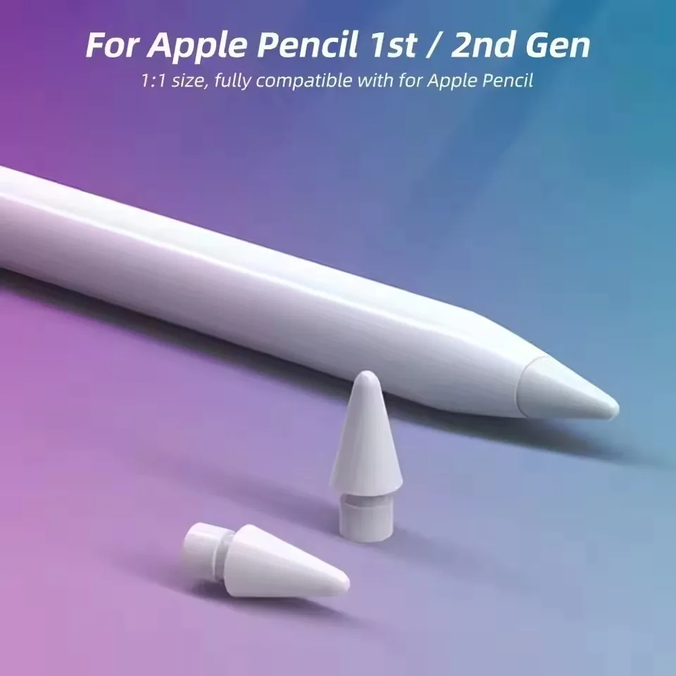 Replacement Pencil Tips for Apple Pencil 1st 2nd Generation iPencil Smooth Spare Nibs for iPad Pro Pencil 1/2 Stylus Fine Nib view 2