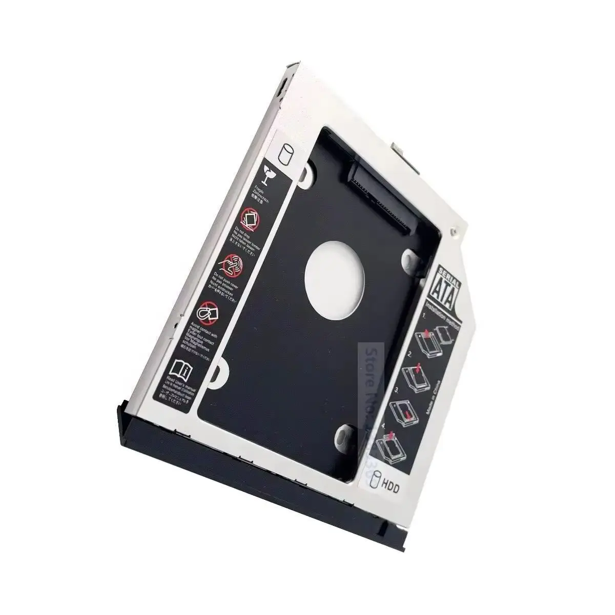 With Bezel Faceplate Panel Rear Hook 2nd 2.5 SATA Hard Drive SSD HDD Optical bay Caddy Bracket Tray for Lenovo ThinkPad P70 P71