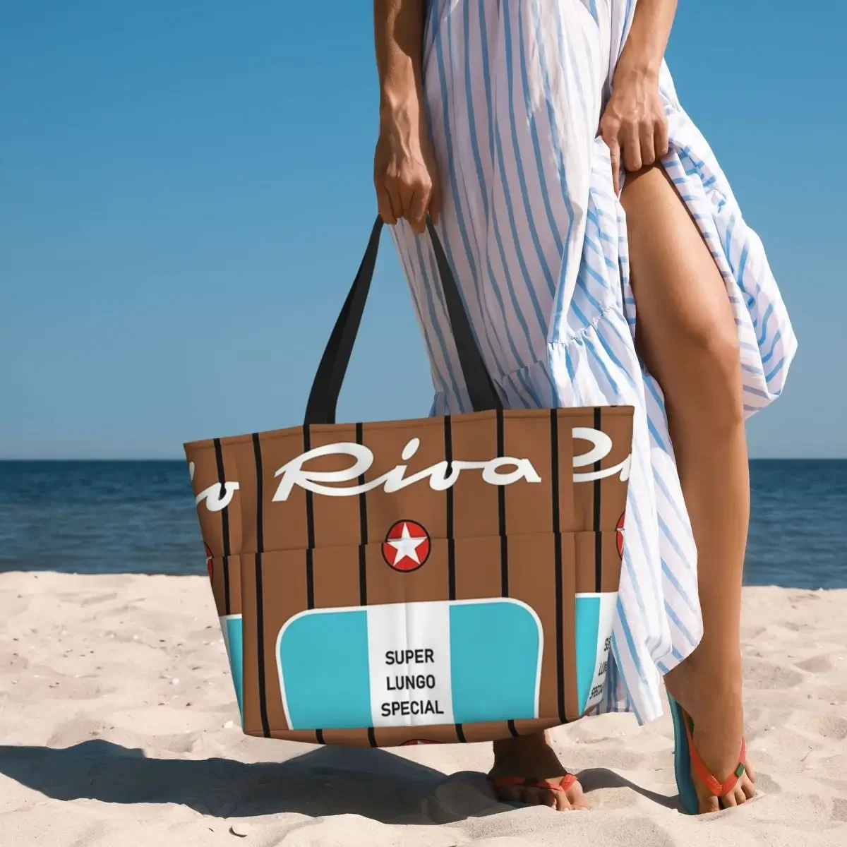Riva Aquarama Yacht Lake Como Cannes Monaco Saint-Tropez Capri Magnet28 Beach Tote Bag Large Bag Women Travel Bag Fitness bag