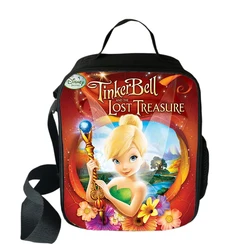 Disney Tinker Bell Protect Lunch Bags ragazzi ragazze Travel Tote Bags Picnic Food Fresh Storage Bags borsa a tracolla per studenti