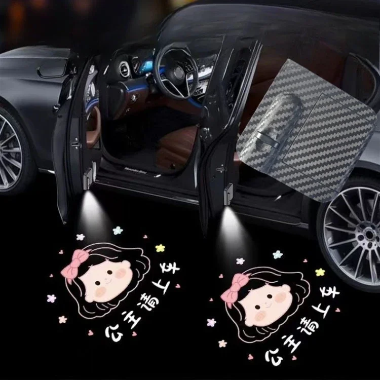 

Car Door Welcome Light Wireless LED Projection Light Decorative Car Lighting Laser Spotlight for Auto Accessories and Decoration