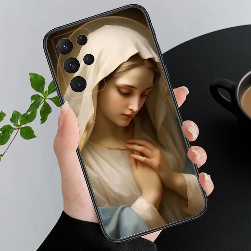 Virgin Mary Phone Case For S24 S23 S22 S21 S20 Ultra S20 S22 S21 S23 S20 FE S24 Plus